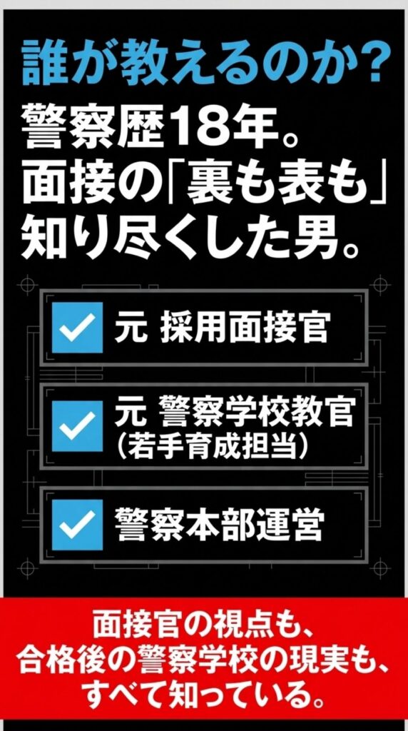 講師、元面接官、警察学校教官、本部運営、白バイなど